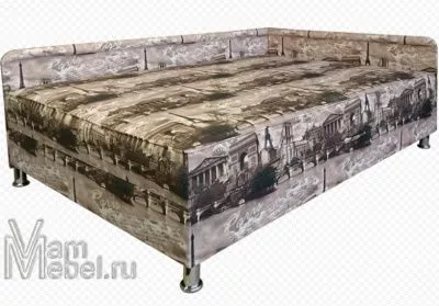 Угловая тахта Кристина Париж Правый 130х190 см Пружинный блок